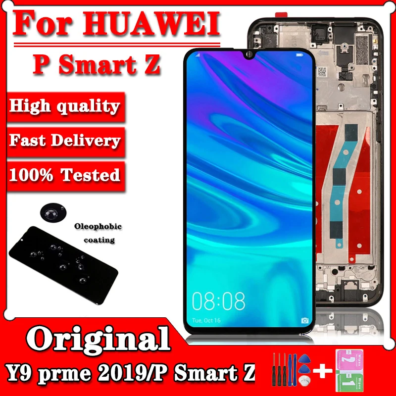 6.59"Original LCD For Huawei P Smart Z LCD Display STK-LX1 Touch Screen Digitizer Assembly parts For Huawei Y9 Prime 2019 Lcd