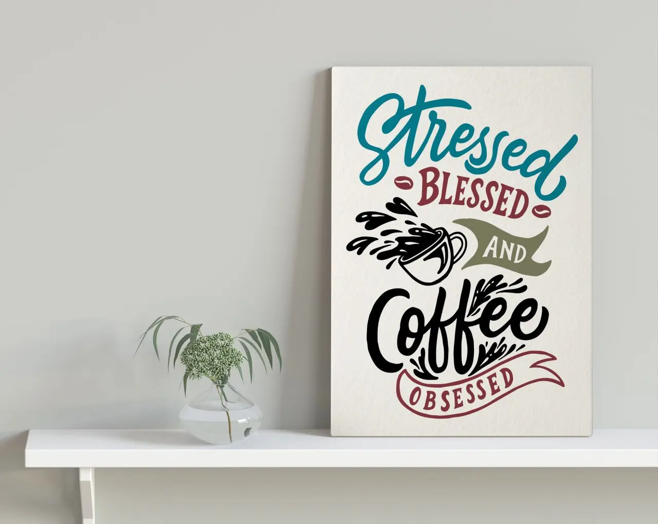 

Холщовый столик BK Home Coffee Design 30x50cm-3