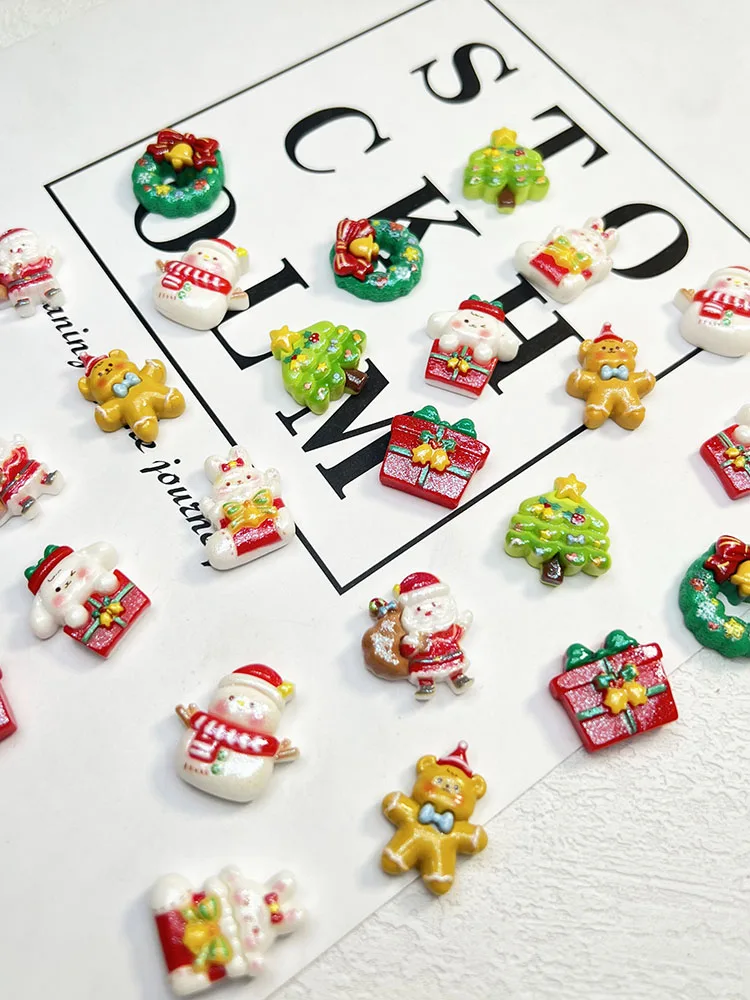 Яркая поверхность с жемчугом тонкая вспышка милые мультяшные рождественские