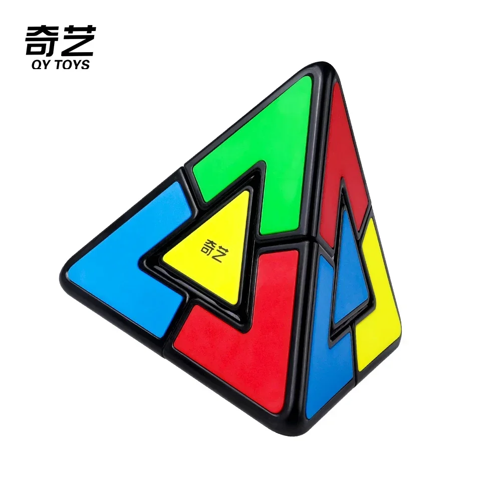QiYi Duo Пирамида 2x2 необычная форма магический куб 2x2x2 обучающая Головоломка Куб
