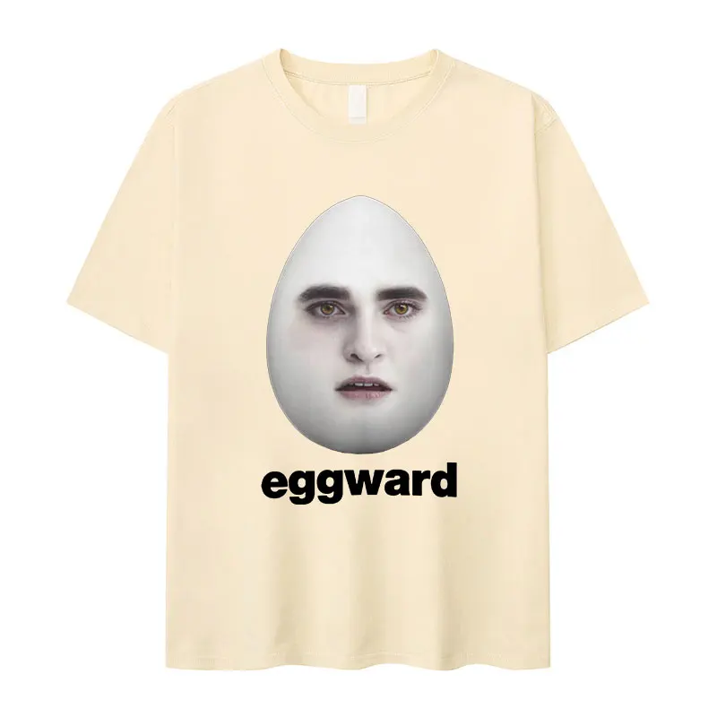 Twilight Edward Sarcastic Robert Pattinson Cullen Funny Meme T-Shirt Men Retro O-Neck Oversized Cotton T-shirts Unisex Harajuku