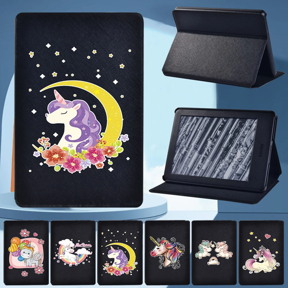 

For Kindle Paperwhite 5/ Kindle 10th /Kindle 8th Gen /Paperwhite 4/Paperwhite1 2 3 Unicon Print Portable Tablet Stand Case