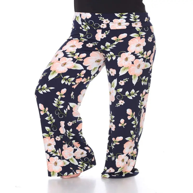 

Women`s Plus Size Flower Garden Palazzo Pants