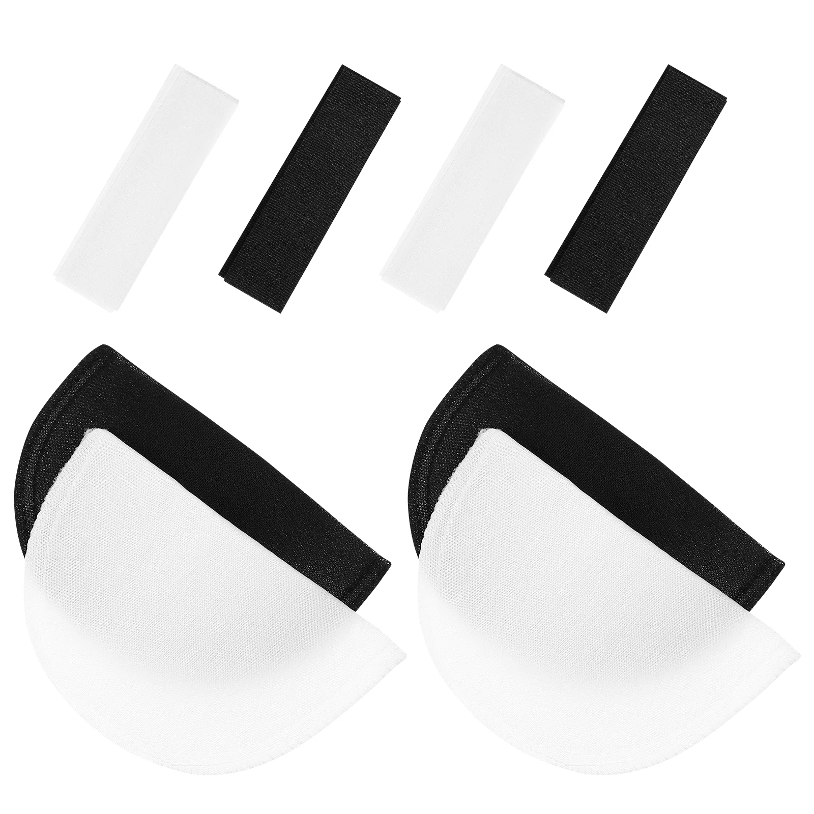 

2 Pairs Sponge Shoulder Pads Suits Shoulder Enhancer Adhesive Push Shoulder Pads