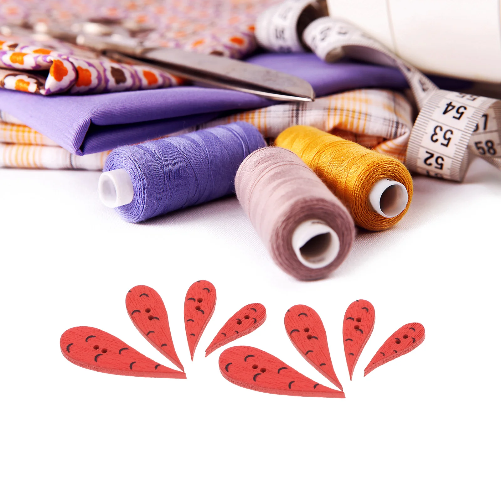 200 шт. пуговицы деревянные морковь Рождественский снеговик в форме носа ремесло