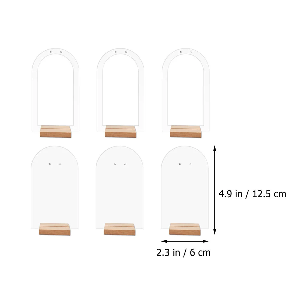 Acrylic Earring Holder Jewelry Organizer Earrings Desktop Display Stand Women Rack