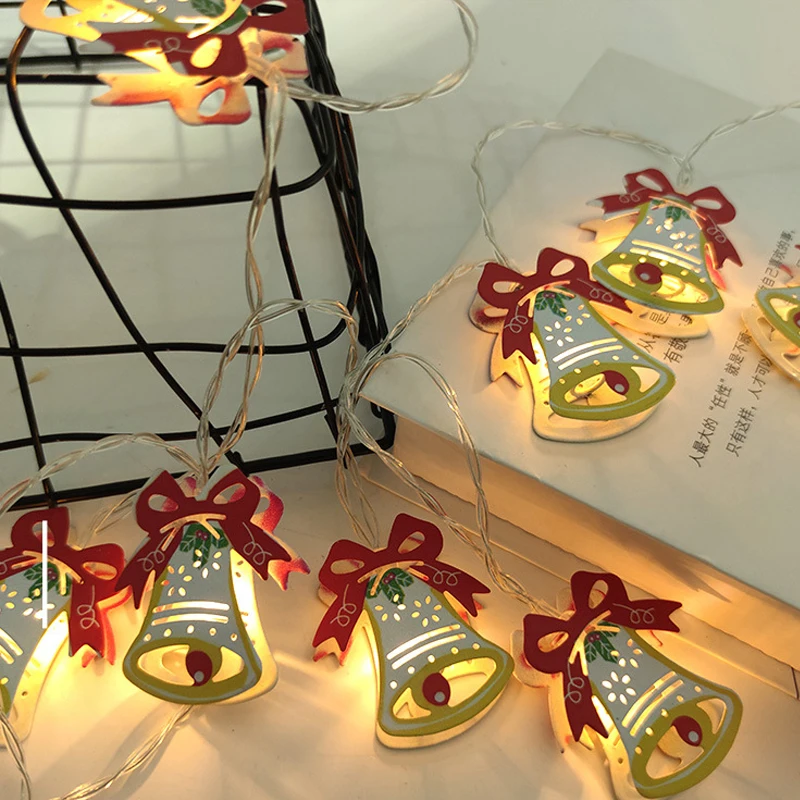 

3M Christmas Decoration Light Cute Tree Decor LED String Home Xmas Ornaments Snowman Snowflake Hanging Lamp Lantern New Year2023