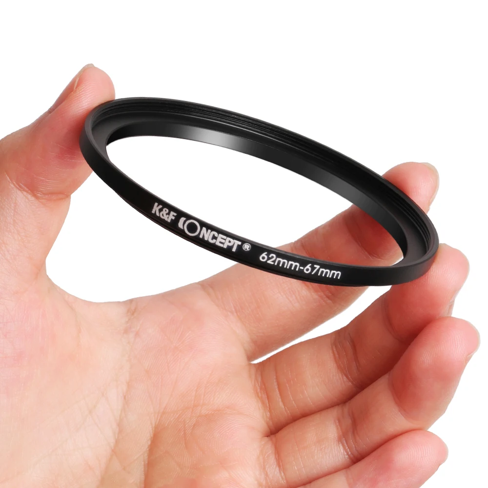 K&ampF CONCEPT 18Pcs Camera Lens Filter Step Up Down Adapter Ring Set 37-82mm 82-37mm for Canon Nikon Sony DSLR |