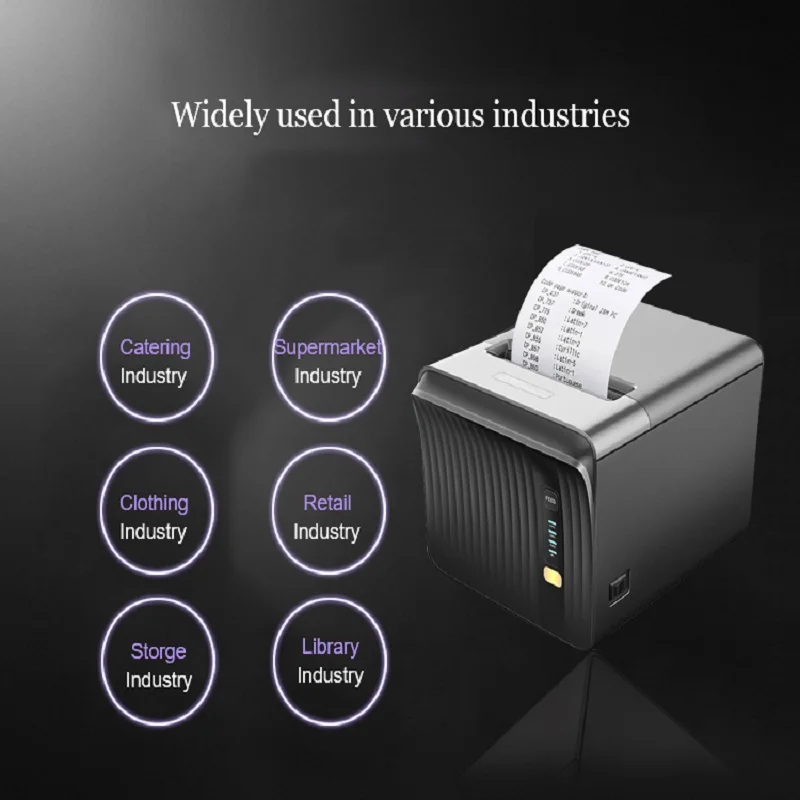 Milestone USB 3inch Thermal Receipt Printers POS Printer Restaurant MHT-P80A With Auto-cutter For store Ther |