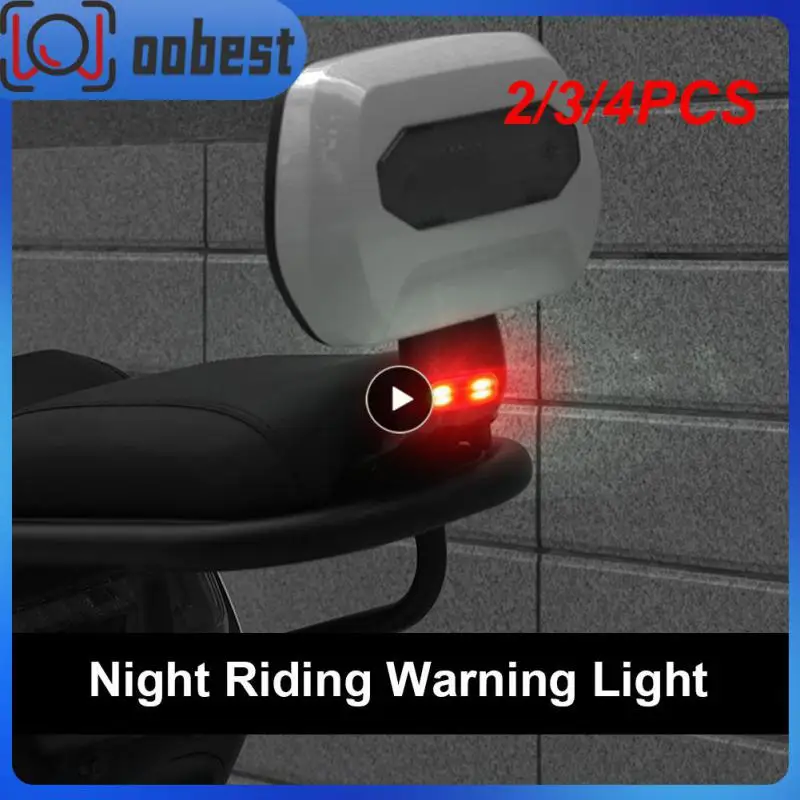 

2/3/4PCS Multifunction Signal Lamp Waterproof Motorcycle Helmet Light Warning Light Usb Charging Flash Light Lamp