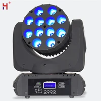led moving head 12x12w rgbw 4in1 colors lighting 916 dmx channels wash beam lights for dj disco parties show