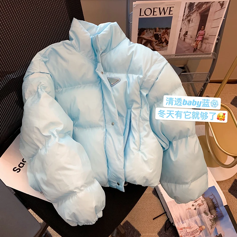 

Wholesale Custom Logo New Arrival Autumn Long Coat Puff Solid Cotton Zipper Pocket Jacket Winter Women'S Coats New 2022
