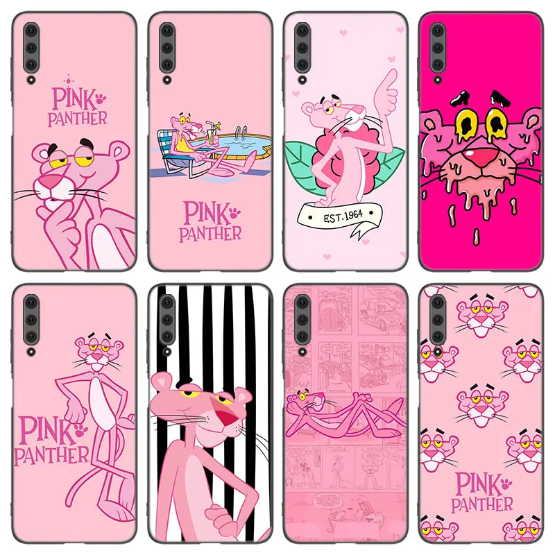 Чехол для телефона с розовой пантерой для Huawei Y6, Y7, Y9 Prime, Y5 2018, 2019, 2020, Y5P, Y6P, Y6S, Y7A, Y7P, Y8P, Y8S, Y9A, Y9S, мягкий черный чехол из ТПУ