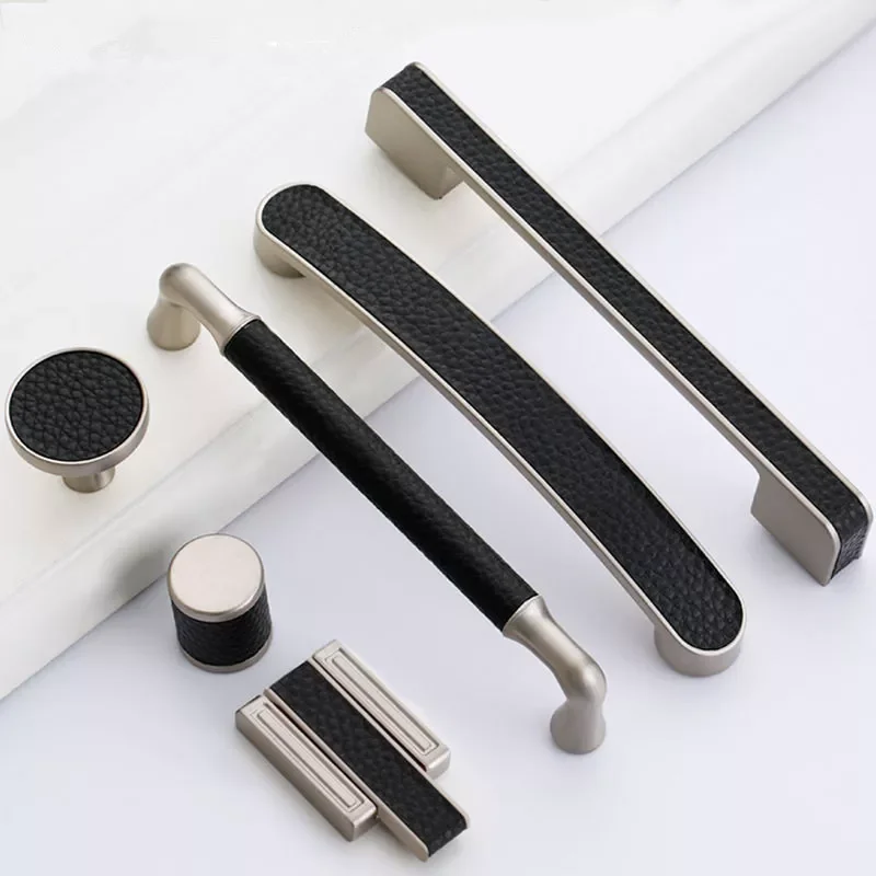 

Leather Kitchen Handles Cabinet Knob and Handle Cupboard Handle Drawer Knobs Furniture Cabinet Handle