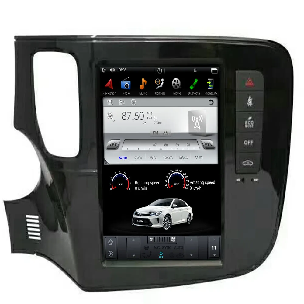 

12" PX6 2 Din Car Radio For Mitsubishi Outlander 2012-2018 Tesla Style Multimedia Video Player Stereo Autoradio Carplay gps