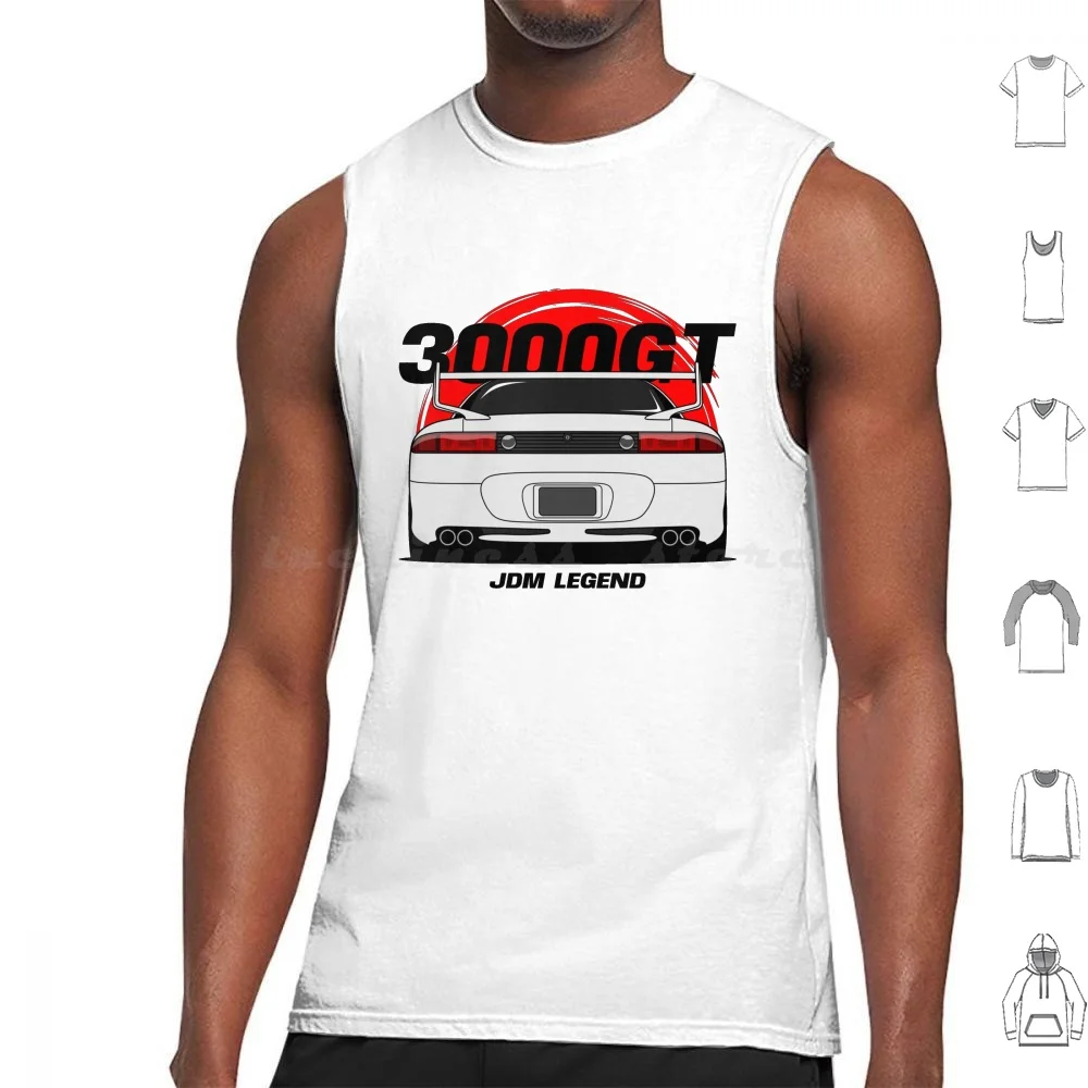

White 3kgt Front Tank Tops Vest Sleeveless 3000gt Gto Stealth Twin Turbo Vr4 6g72 3000gt Vr4 Gto Vr4 Vr4 3000gt Vr4 Gto