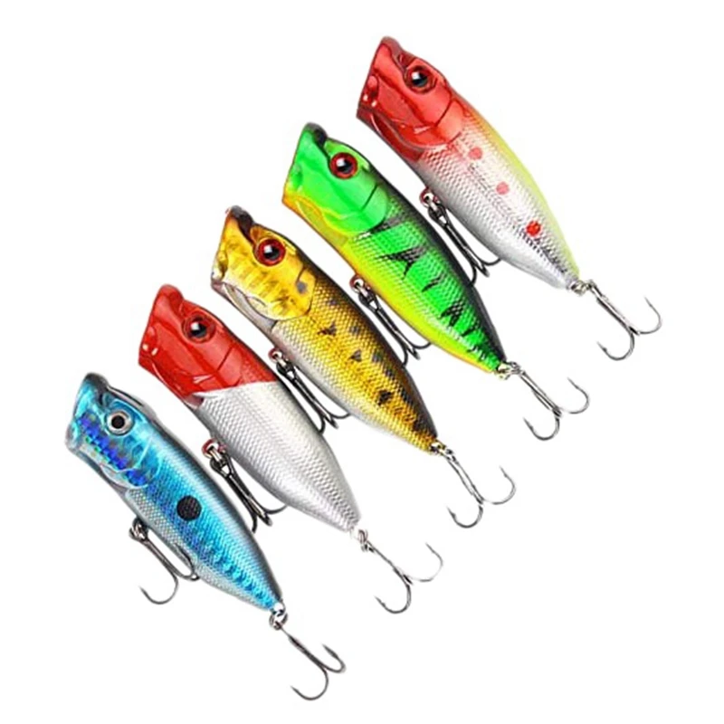 

5 шт., рыболовная приманка, набор бионических приманок для морской рыбалки, искусственная приманка для пресной и соленой воды, жесткая прима...