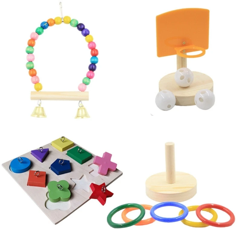 

K5DC пазл для птиц, игрушка, качели для птиц, игрушка для тренировок для попугаев