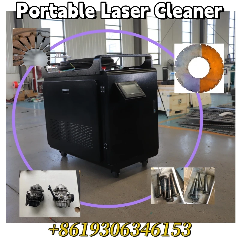 Фото 3000 Вт портативный ручной лазер для удаления ржавчины с металла ZBTK двойной качающийся лазерный инструмент для очистки машина для зачистки краски 3 кВт №2