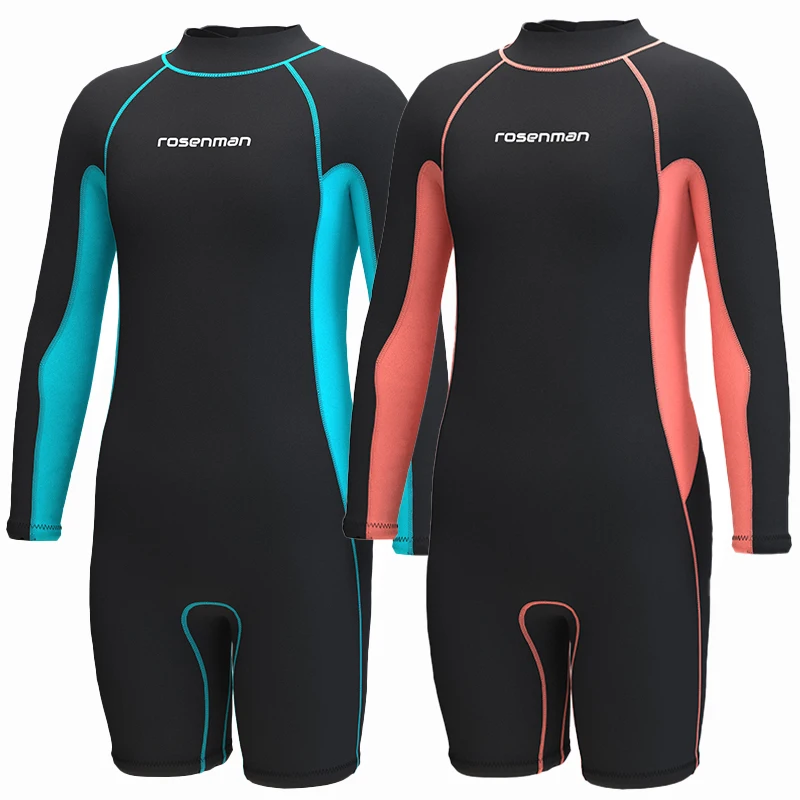 

Youth Wetsuit Kids Neoprene Surfing Diving Suit Long Sleeves Children Thermal Swimsuit for Scuba Bathing Freediving Snorkeling