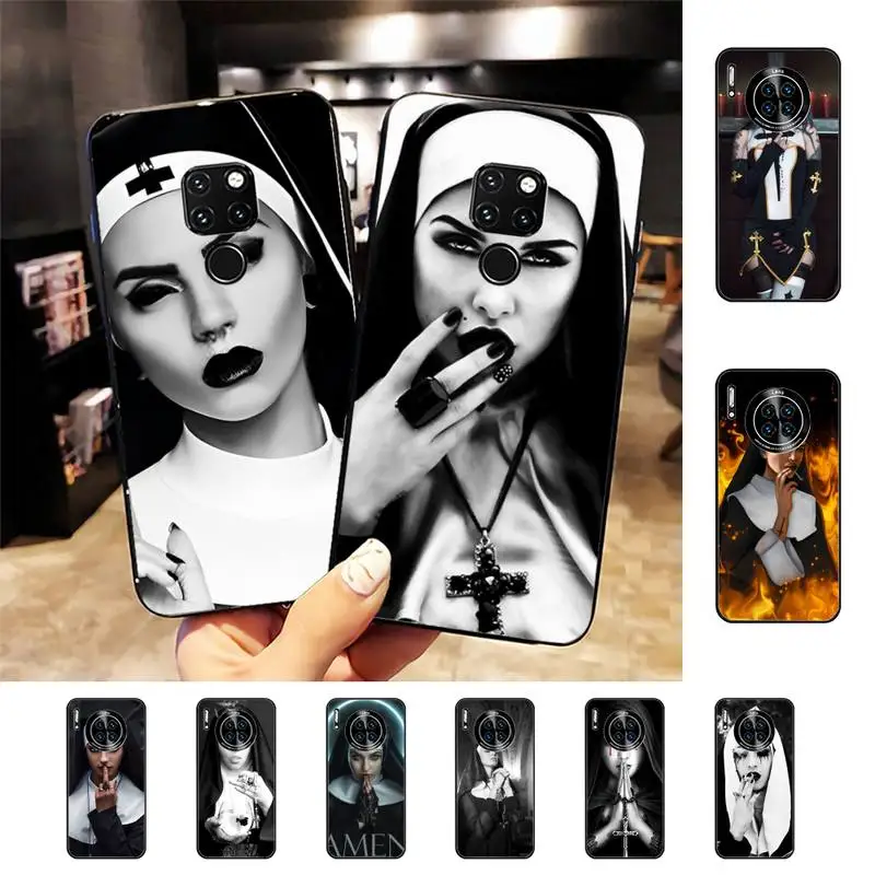 

Sister Nun Sexy Girl Phone Case For Huawei Nova 3I 3E mate 20lite 20Pro 10lite Luxury funda case