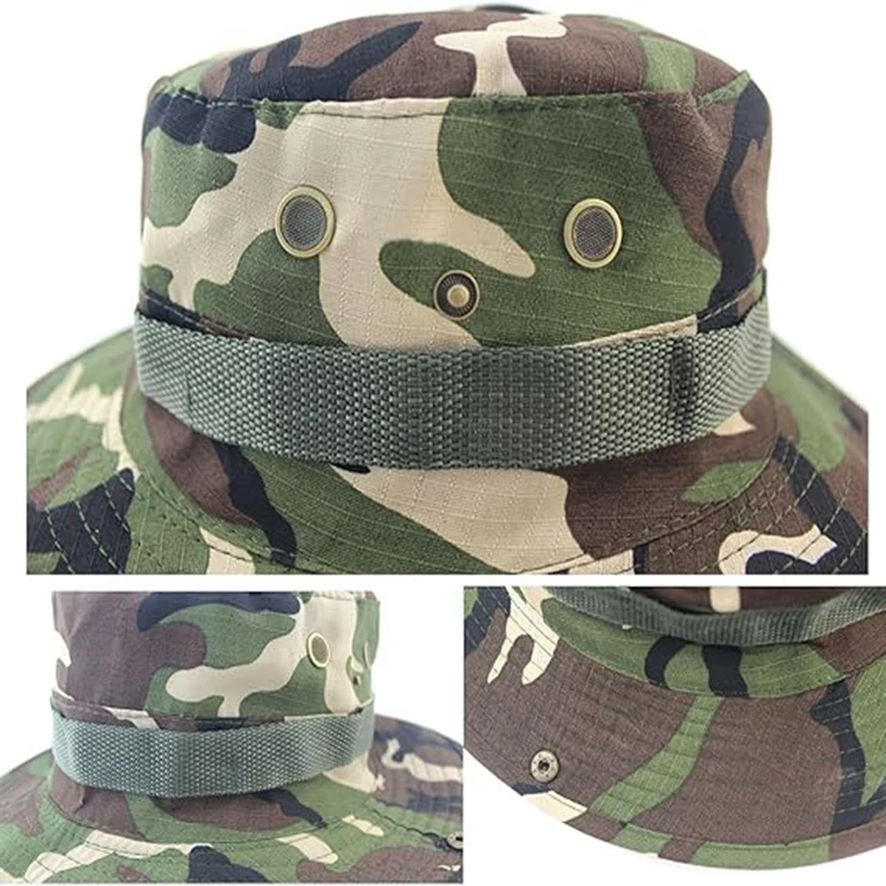 Камуфляжные Складные Солнцезащитные Шляпы Boonie С Защитой От Ультрафиолета