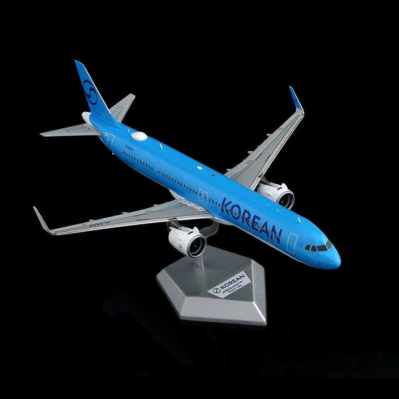 Фото Коллекционная модель самолета L2268 из сплава, подарок, SQ Wings 1:200, Korean Air 
