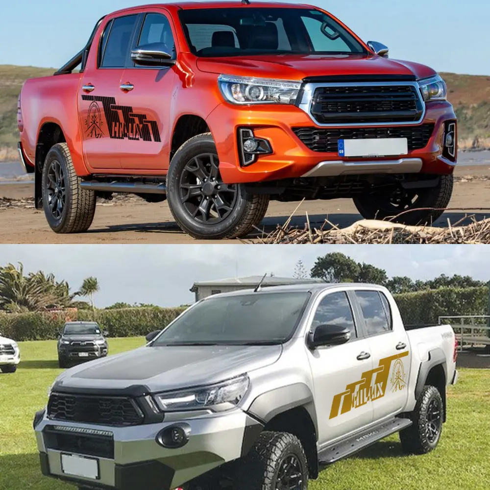 Наклейка на дверь пикапа для Toyota Hilux Vigo Revo Rocco графический Компас грузовика