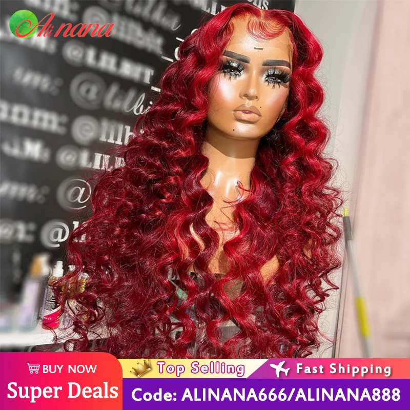 Ed Loose Water Wave Curly Lace Front Wigs Pre-plucked Human Hair Wigs For Black Women 180% Density