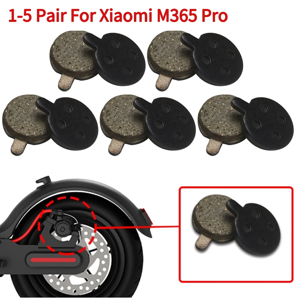 1/2/3/5 Pair Electric Scooter Metal Disc Brake Pads Replacement Parts Friction Plates for Xiaomi M365 Pro Electric Scooter