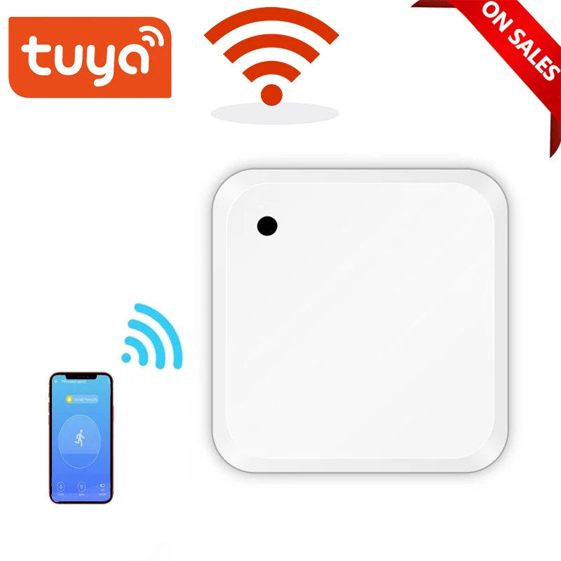 

Aubess Tuya WiFi Smart Human Presence Sensor Micro-motion Detect Human Motion Detector Work With Alexa And Google Home