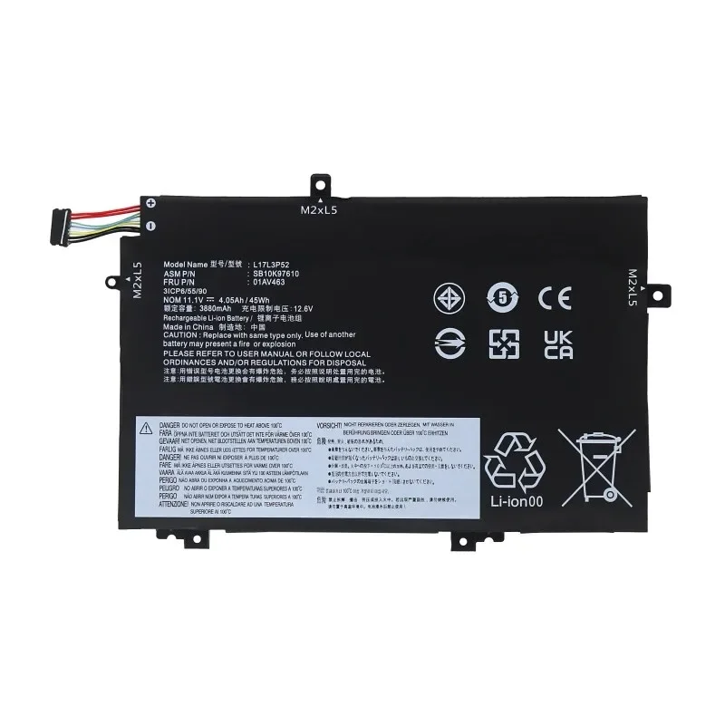 Аккумуляторы для ноутбуков 11.1V 4050mAh L17C3P52 для Lenovo ThinkPad L480 L490 L580 L590 L14 L15 L14 Gen 2 L15 Gen2, компьютерные аксессуары (art.: 3920dad2c080e) - 3920dad2c080e