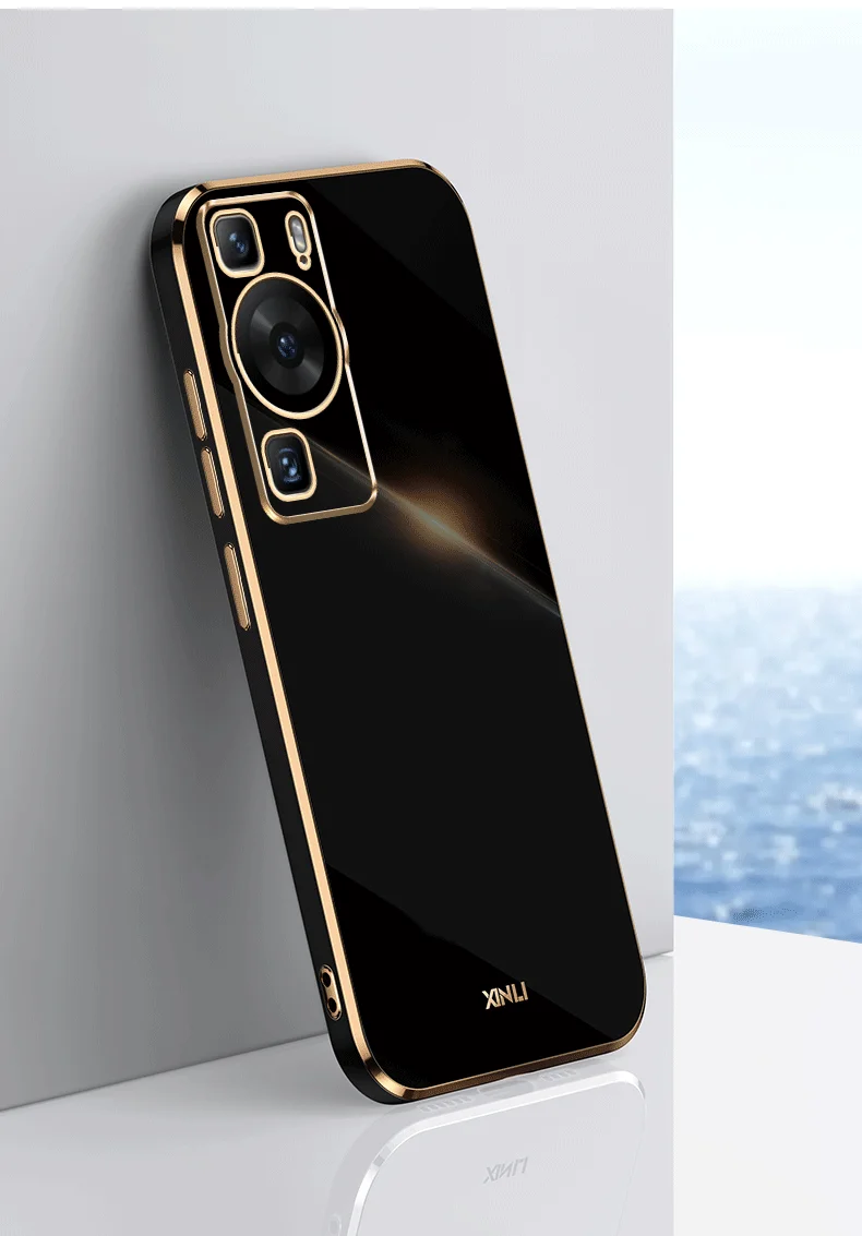 

Luxury Plating Shockproof Phone Case For Huawei P60 Pro P50 Pro P40 P30 P20 Soft Silicone Back Cover