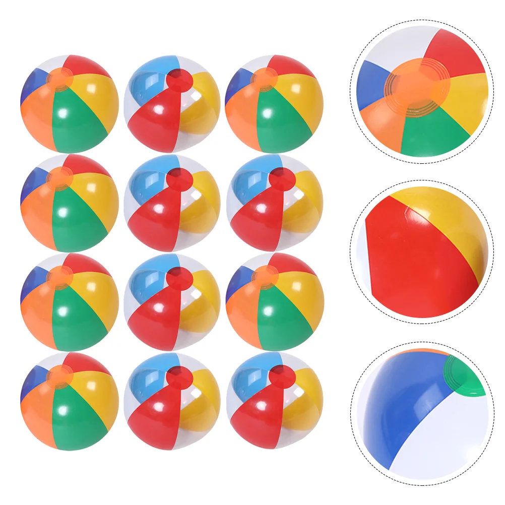 

12 PCS Baby Beach Toys Ball Inflatable Kids Playing Swimming Pool 22cm PVC Child