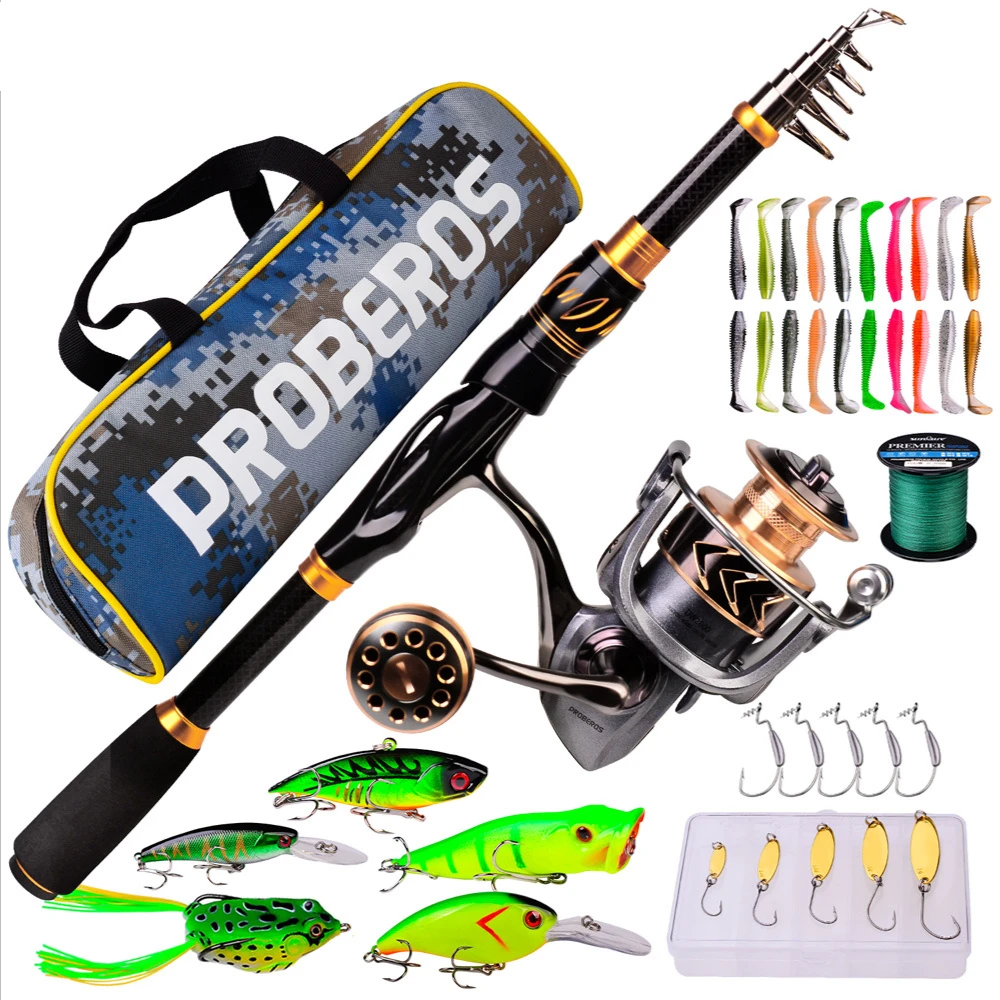 

Set Straight Handle Pikestaff Casting Rods Drip Wheel Spinning Reel Pole Bag Combination Tossing Fishing Rod Sea Fishing Rod