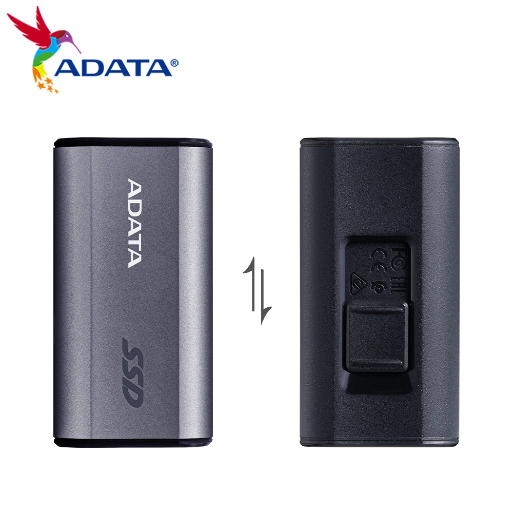 Фото ADATA SC750 высокоскоростной портативный SSD Type-C 3.2 Gen2x2 интерфейс 500 ГБ 1000 ГБ скорость передачи до 1050 МБ/с для настольных ПК PS5 №2