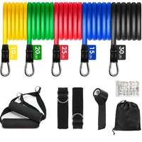 11pcs resistance bands set bodybuilding home gym equipment professional weight training fitness elastic rubber bands expander