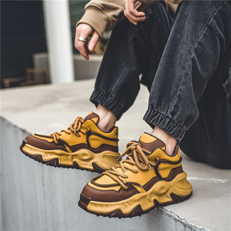 Кроссовки мужские на толстой подошве винтажные повседневные модная уличная