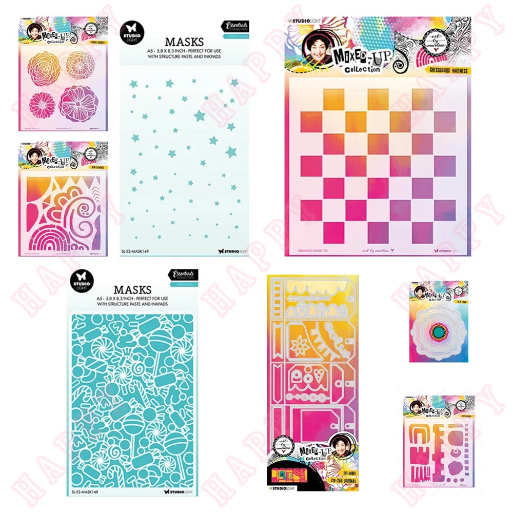 

Metal Cutting Dies Stencils Starry Night Floral Deco Frame Mixed Cut DIY Scrapbooking Diary Paper Craft Handmade Album Template