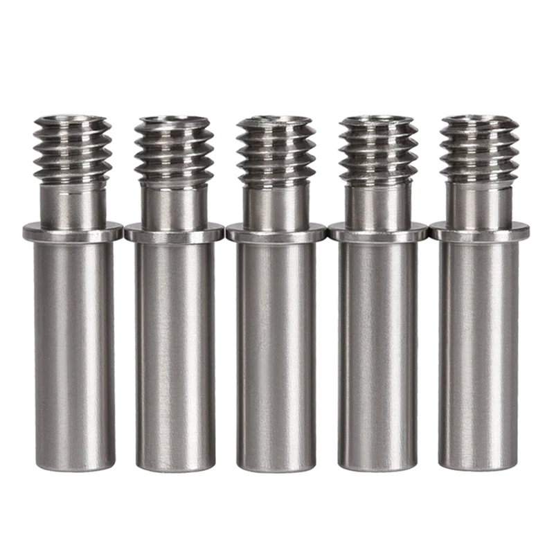 

5PCS Upgrade 3D Printer M6 Threaded Stainless Steel Throat For 1.75Mm Consumables, For Anycubic Mega /S/Pro/Vyper 4.1