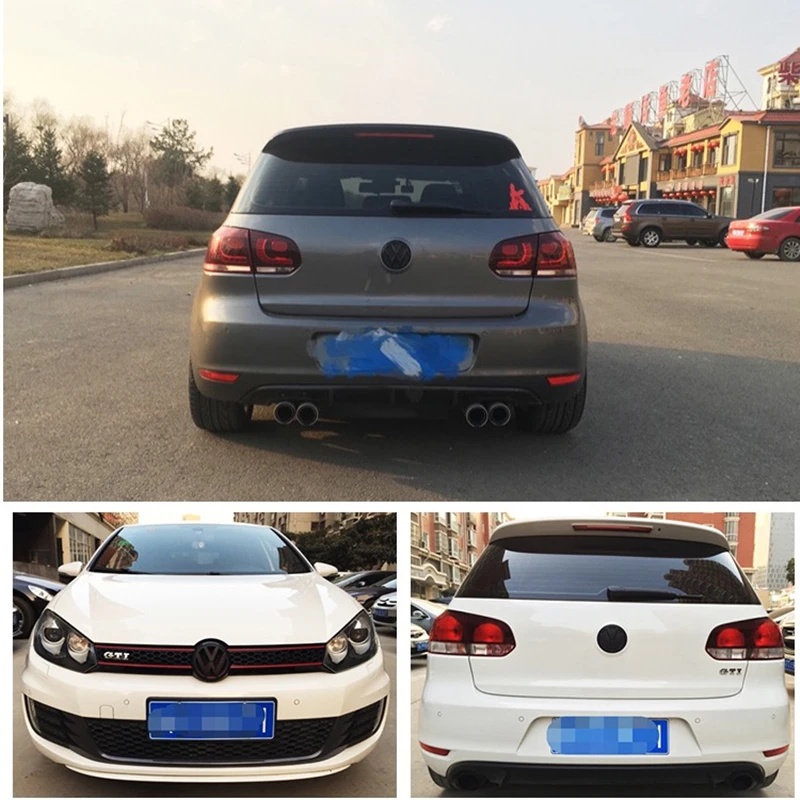 Фото Эмблемы на переднюю решетку радиатора для автомобилей VOLKSWAGEN VW, для VW Volkswagen Golf 6 7 MK, Polo, GTI, Passat, наклейки-логотипы на крышку багажника №5