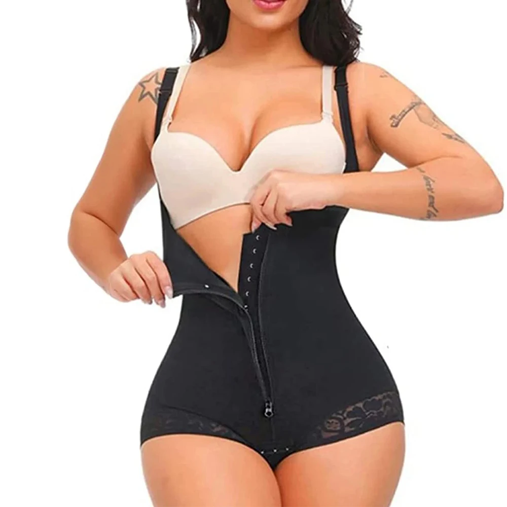 

Fajas Colombianas Open Bust Shapewear Women Tummy Control Body Shaper Waist Trainer Bodysuit Reductive Girdles Slimming Sheath