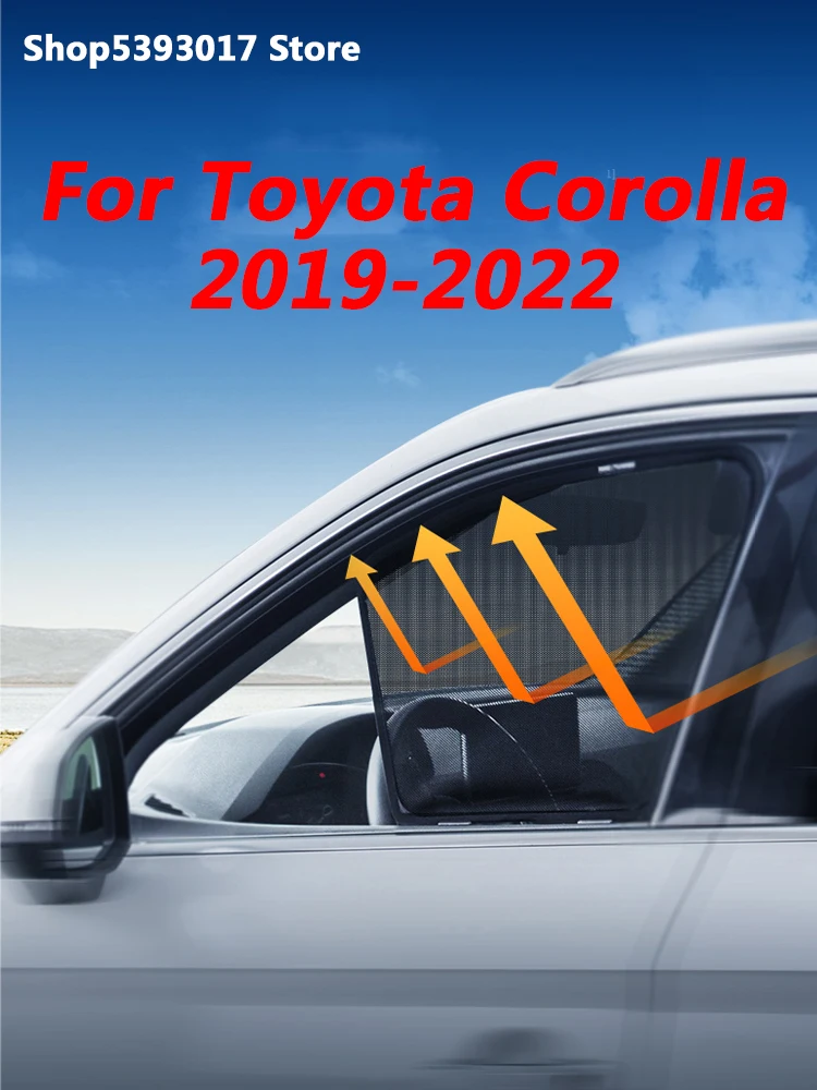 

Для Toyota Corolla 2019 2020 2021 2022 автомобильные магнитные боковые окна солнцезащитные сетчатые затеняющие шторы автомобильные оконные аксессуары