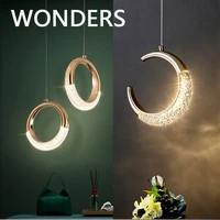 led pendant lamps nordic crystal series chandelier fashion iron luminaria to bedroom restaurant lighting home decors lamp lustre