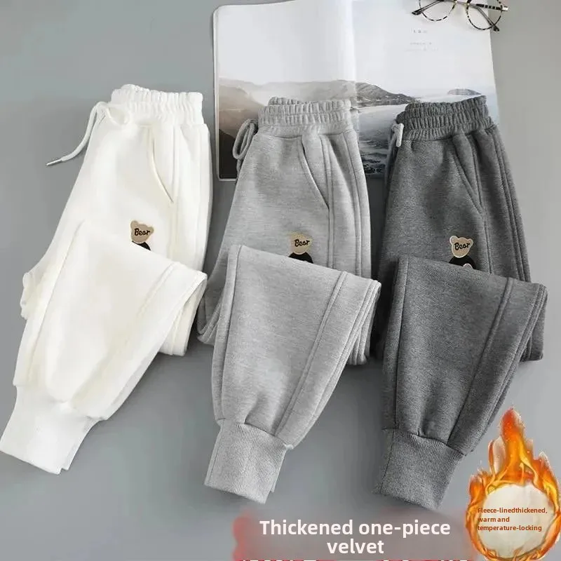 Детские спортивные брюки на флисовой подкладке осень/зима утепленные