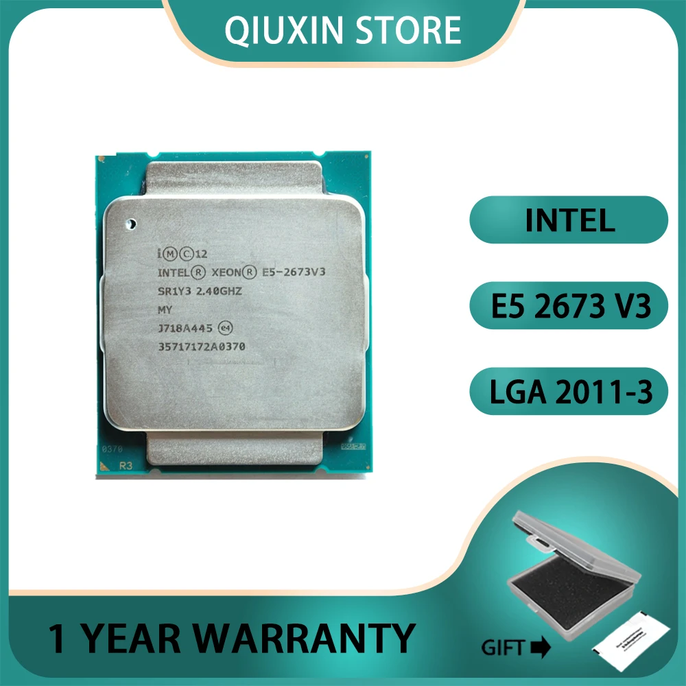 

Intel Xeon E5 2673 V3 Processor cpu 2.4GHz 12-Cores 30M E5 2673V3 LGA 2011-3