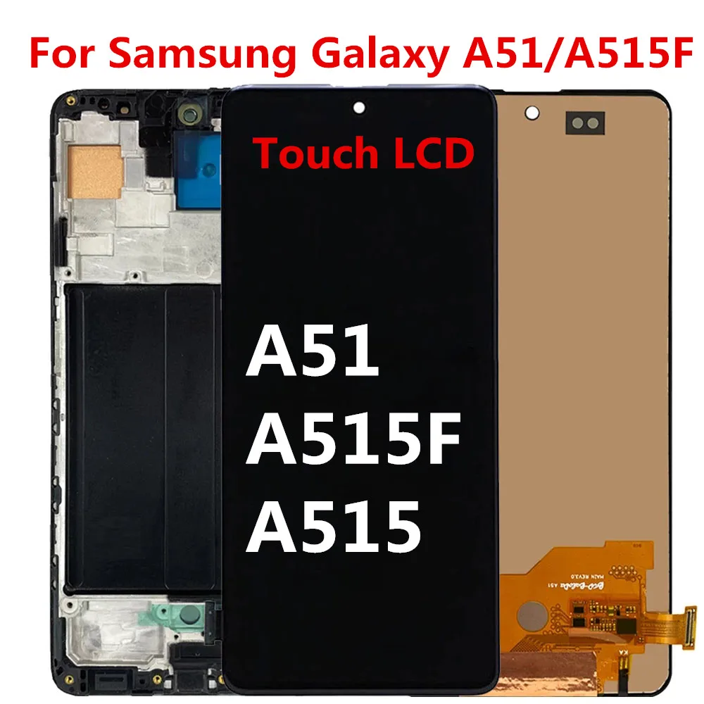 

Тест A51 дисплей для Samsung Galaxy A51 A515F A515W A515U A515 ЖК-дисплей сенсорный экран дигитайзер Замена
