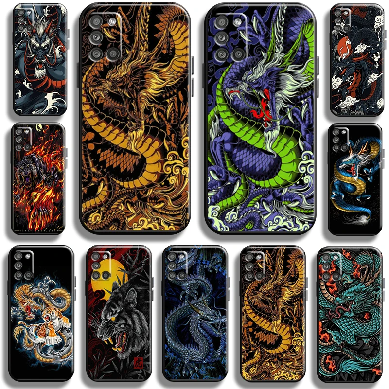 

Black Dragon Tiger For Samsung Galaxy A31 A31 5G Phone Case Funda Cover TPU Shockproof Full Protection Carcasa Shell Coque
