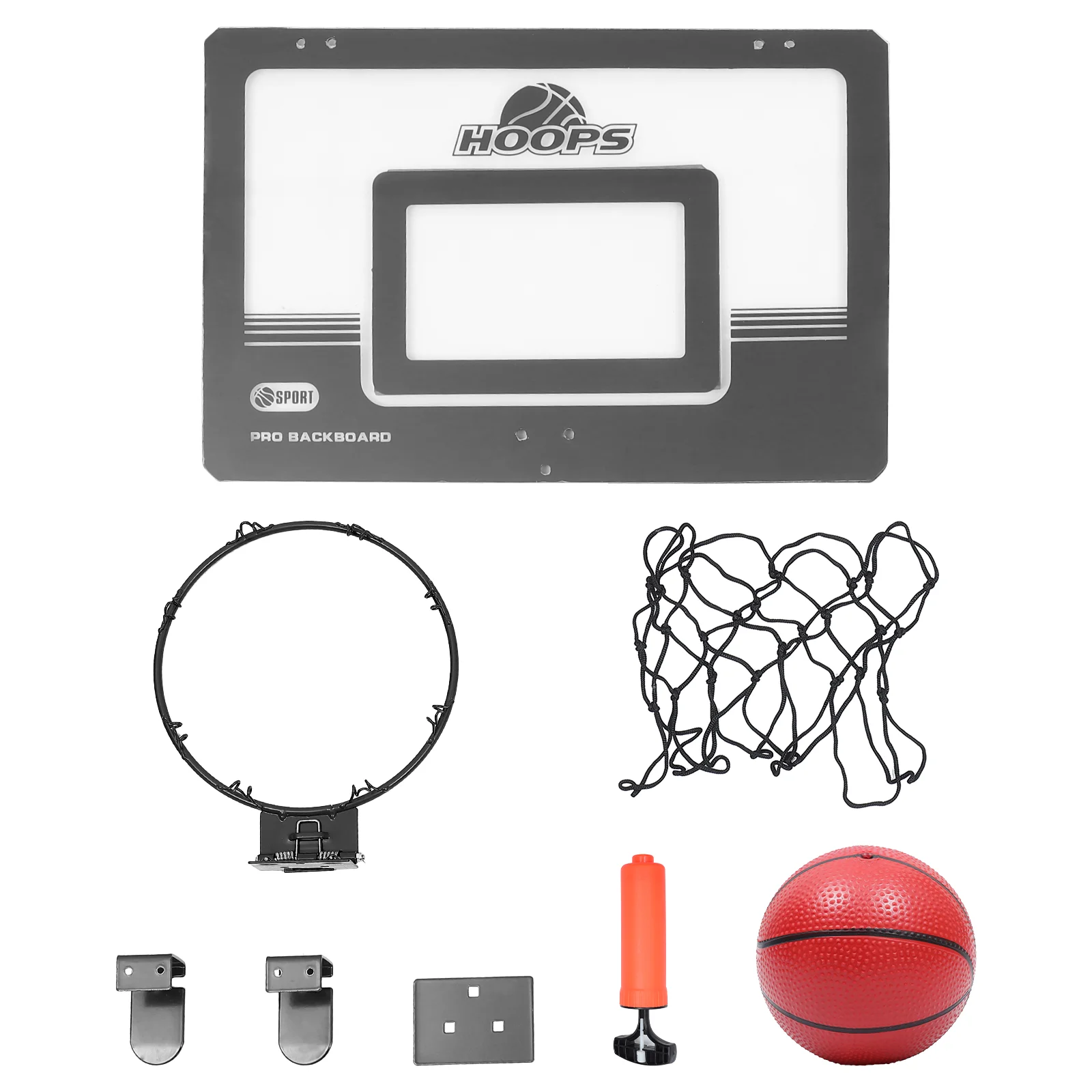 

1 Set of Mini Basketball Hoop Door Hanging Basketball Board for Home Office