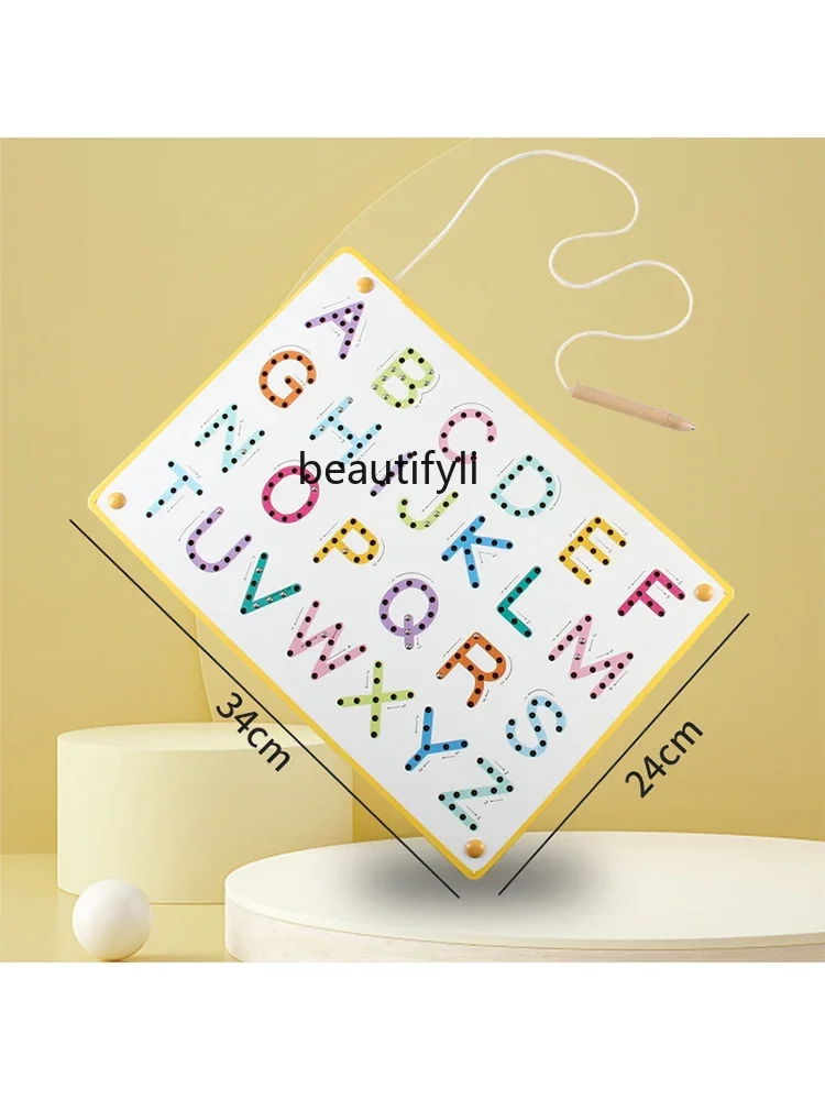 Деревянная магнитная верхняя и нижняя доска для практики алфавита детская